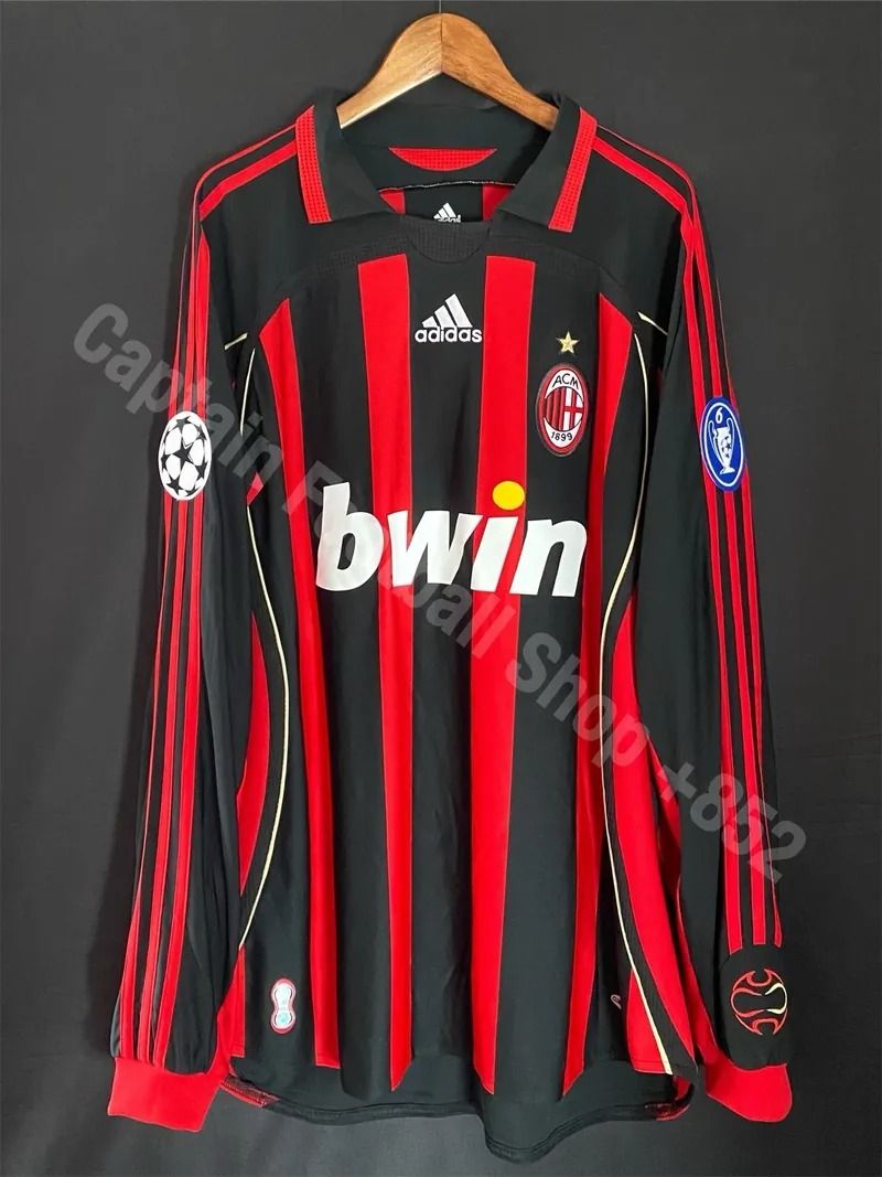 Ac Milan 2006/07 Home Shirt (Red/black)_9