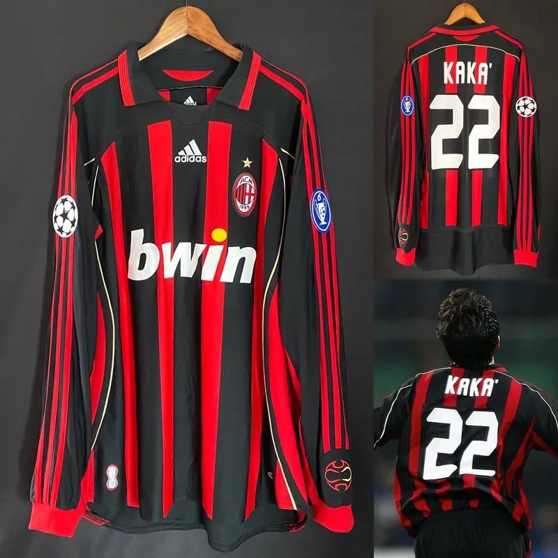 Ac Milan 2006/07 Home Shirt (Red/black)_8