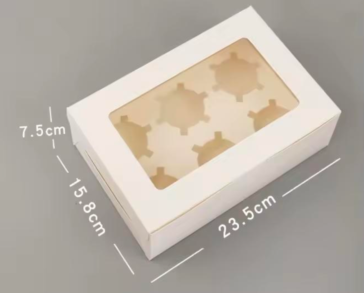 6 Cavity Cupcake Box_0