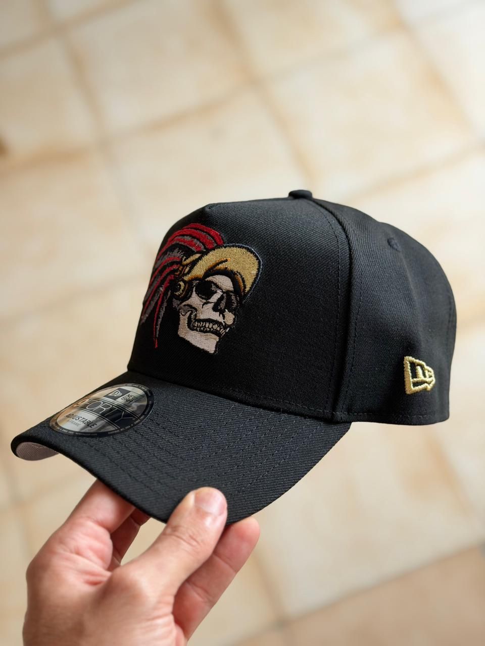 New Era 9Forty - Mexico Aztec Skull Warrior Metallic Black _5