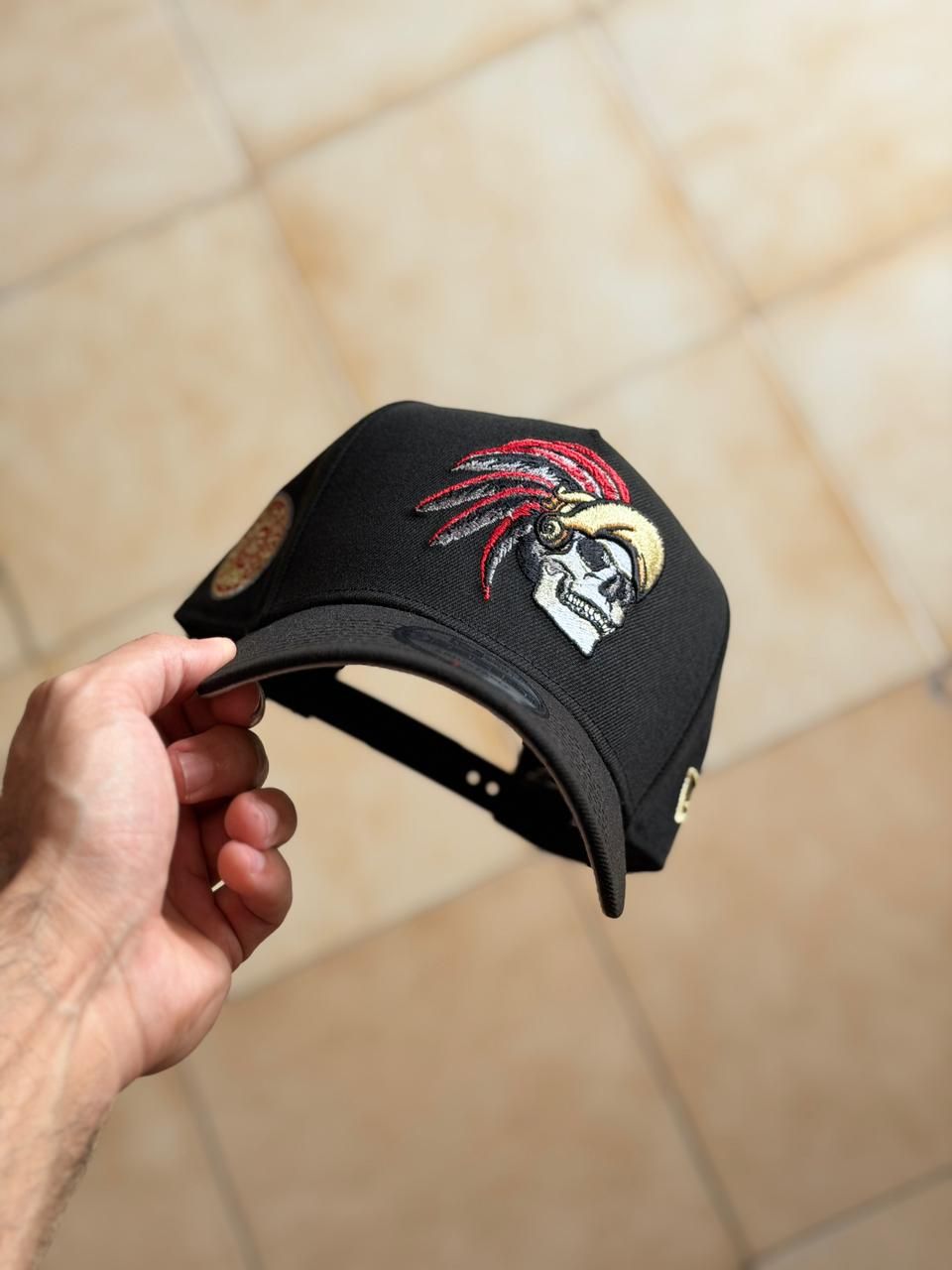 New Era 9Forty - Mexico Aztec Skull Warrior Metallic Black _4