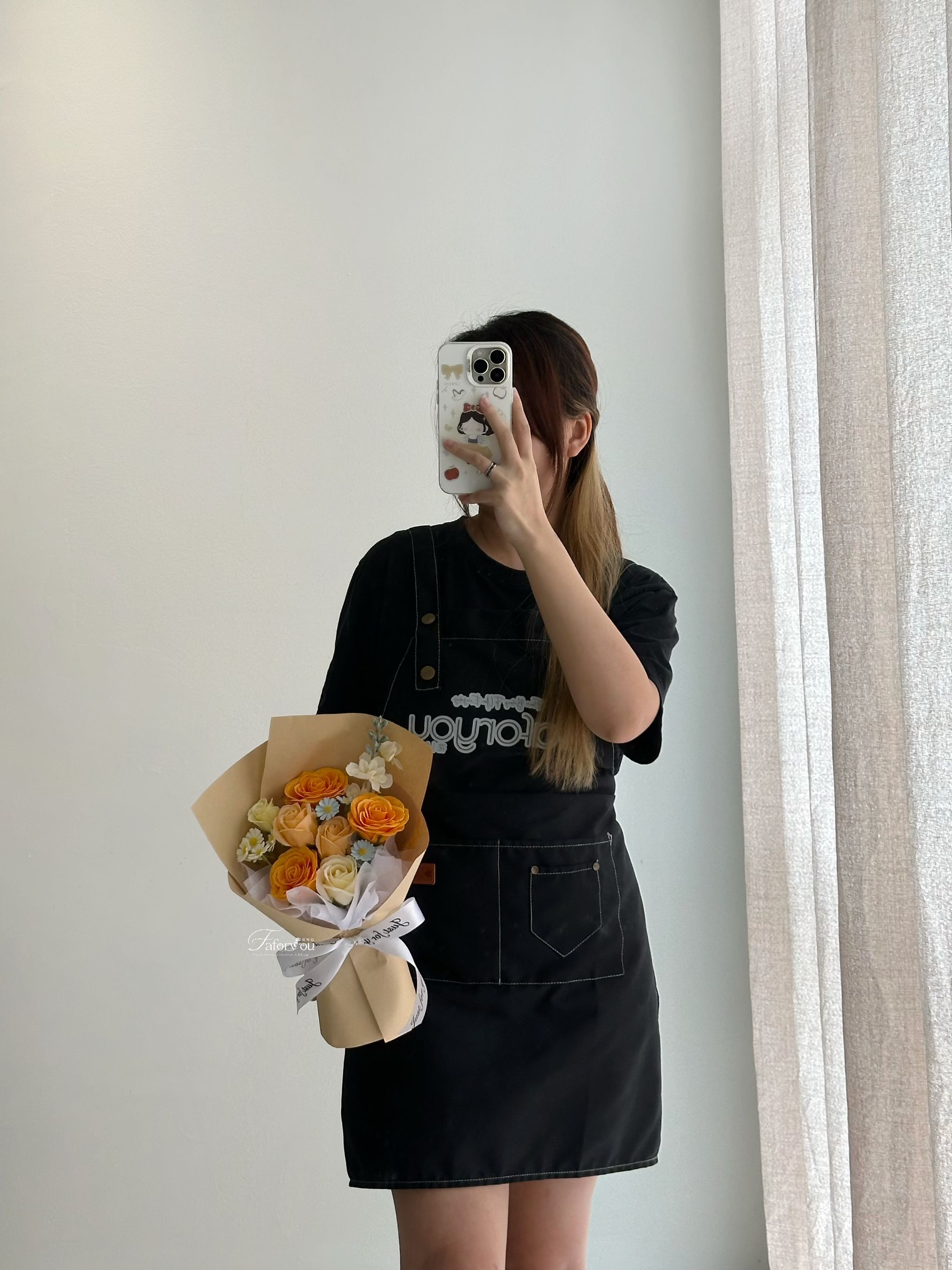 Orange Soap Flower Mixed Bouquet _1