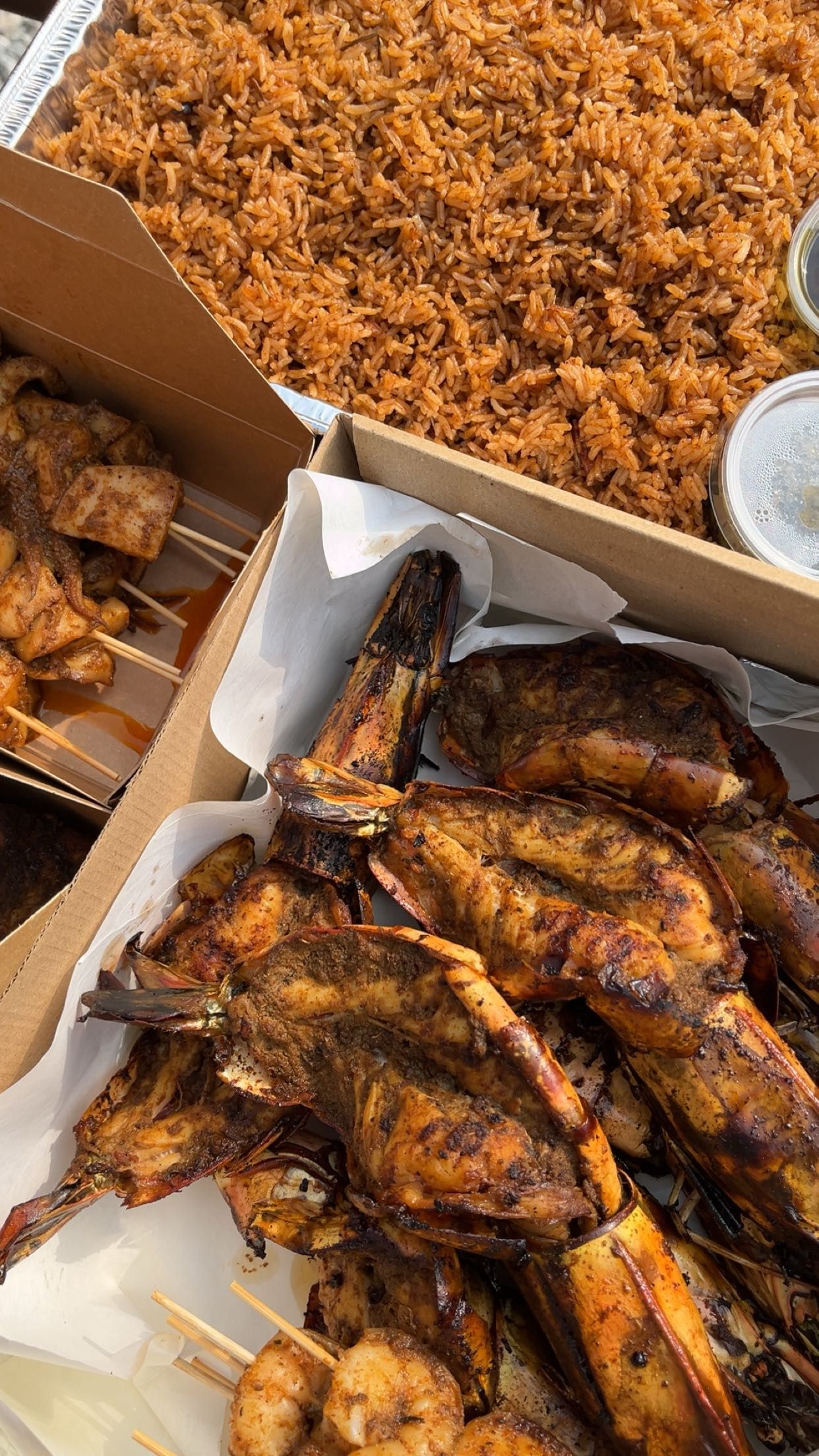 Grilled tiger prawn _0