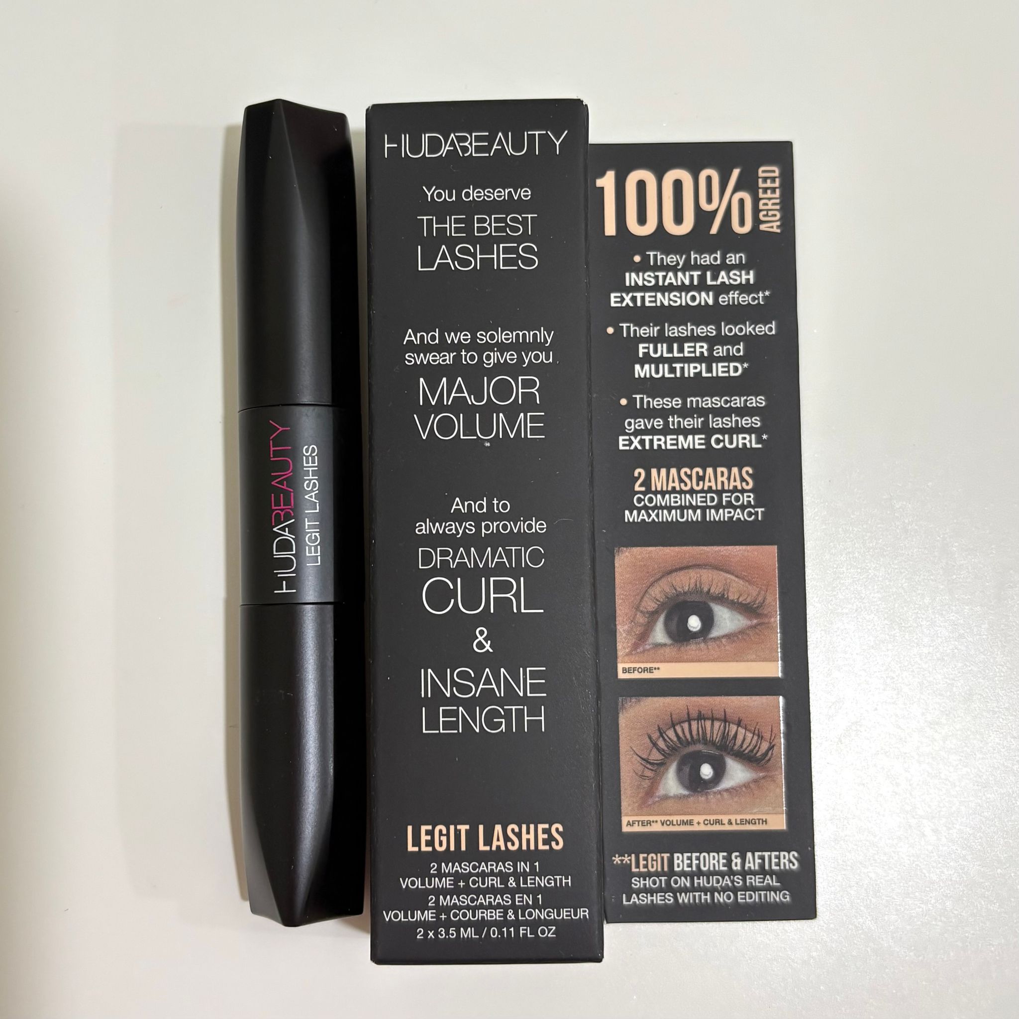 Huda Beauty Double-Ended Volumizing and Lengthening Mascara_0