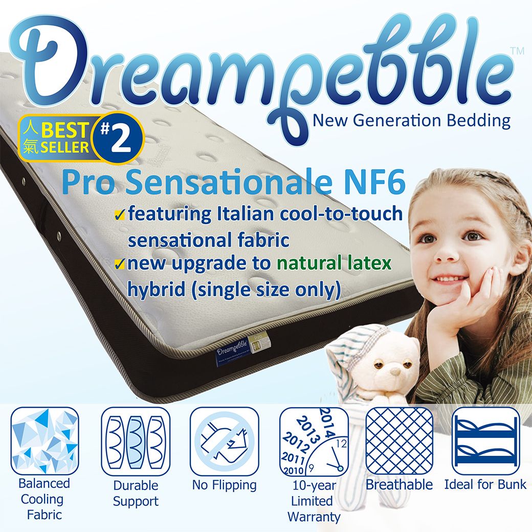 Dreampebble Pro Sensationale NF6 Mattress / suitable for loft & bunk beds_0