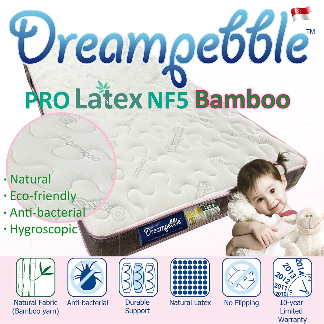 Dreampebble Pro Latex NF5 Mattress (with natural bamboo covering)_0