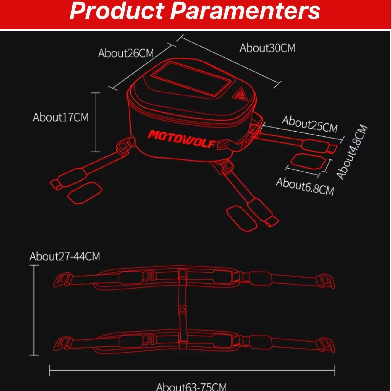 Motowolf Tank & Tail bag_6