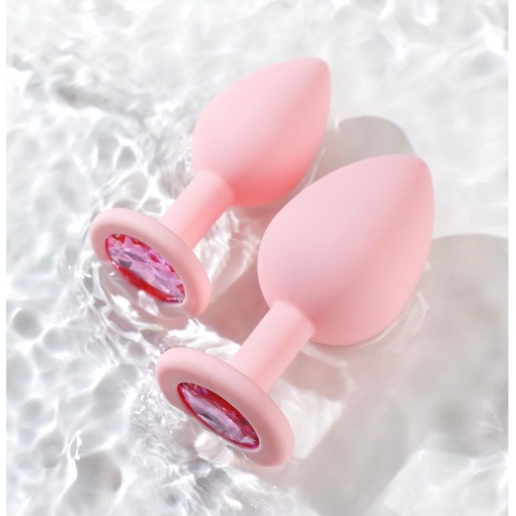 Pink Diamond Anal Silicone Plug_1