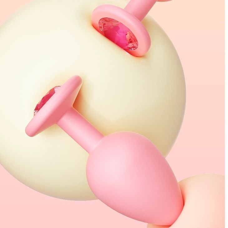 Pink Diamond Anal Silicone Plug_7
