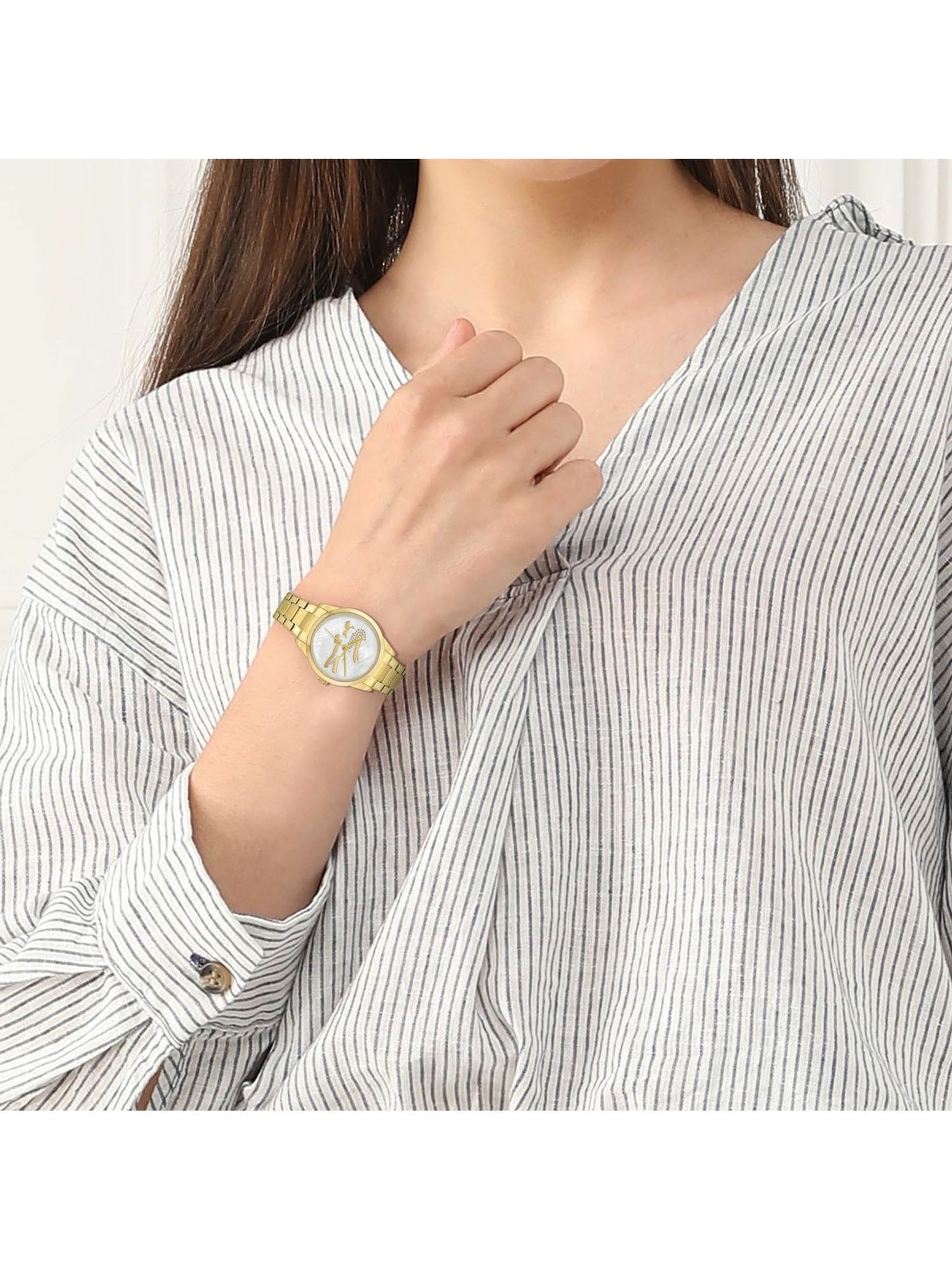 Lacoste Lady croc Mini Quartz White Round Dial_1