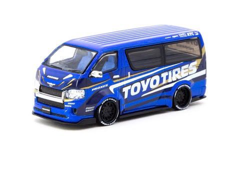 TARMAC WORKS MODEL 1/64 TOYOTA HIACE WIDEBODY TOYO TIRES_1