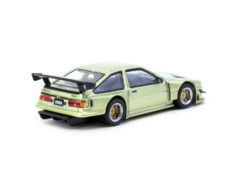 TARMAC WORKS MODEL 1/64 TOYOTA SPRINTER TRUENO AE86 WIDEBODY GREEN BY JON SIBAL_2