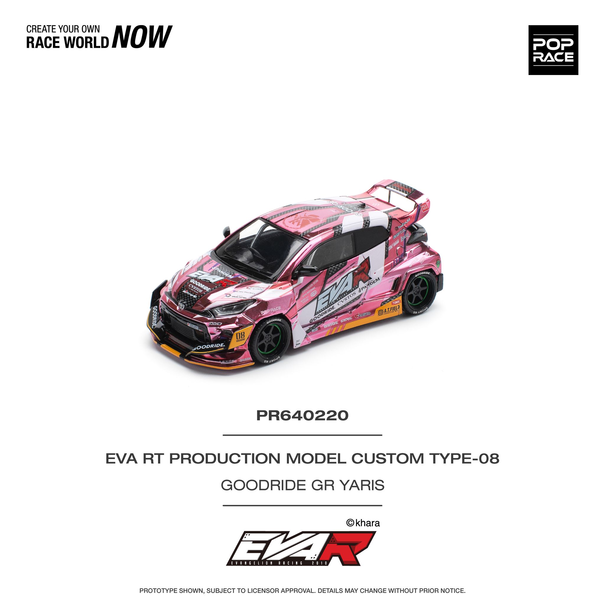 POP RACE MODEL 1/64 TOYOTA GR YARIS EVA RT PRODUCTION MODEL CUSTOM TYPE-08 GOODRIDE_7
