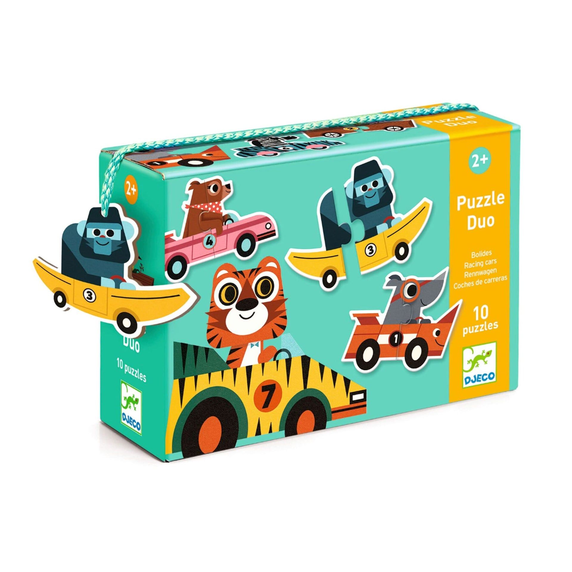 Djeco duo puzzles set - Racing cars _0