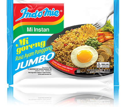 Indomie Mi Goreng Grilled Chicken Flavour Jumbo – Bigger Portion, Smoky Savory Taste_0