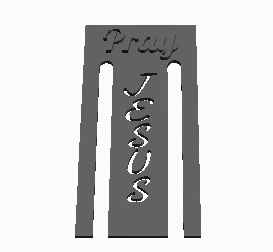 Christian Bookmark Pray Jesus _0