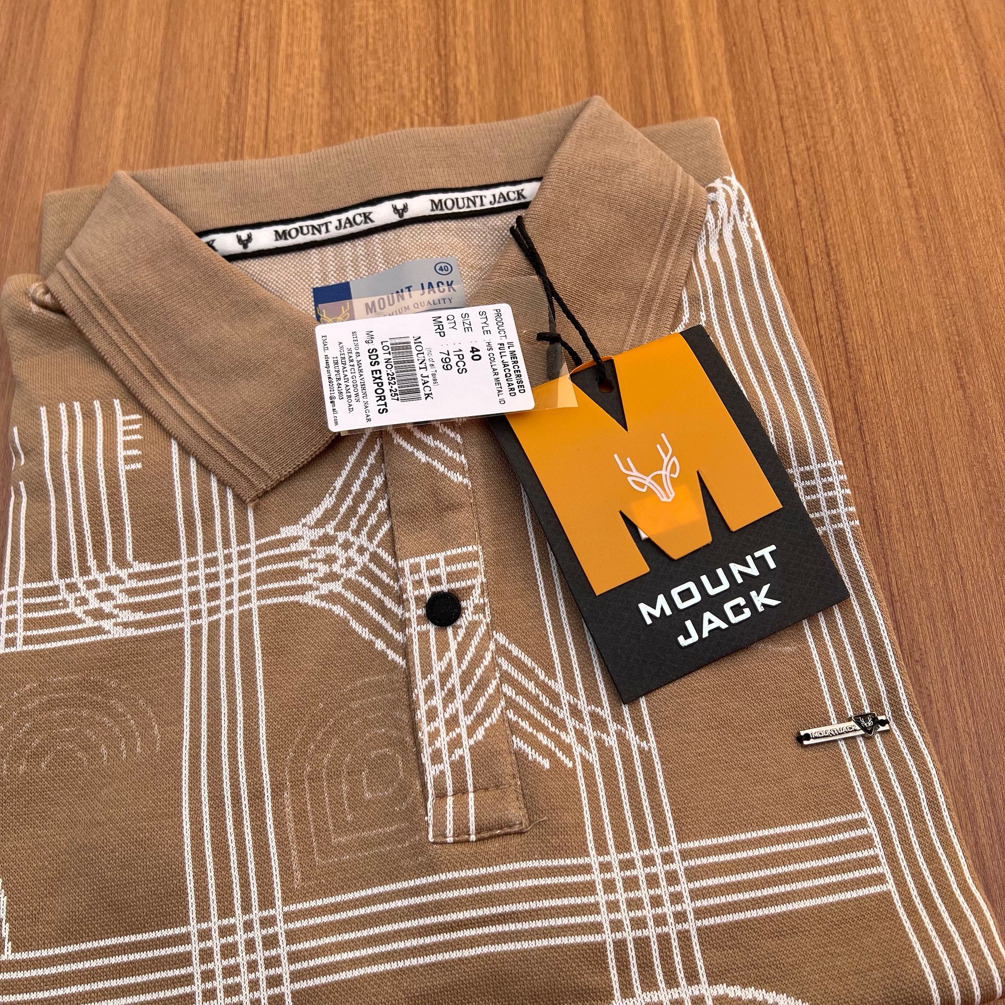 MOUNT JACK CLUB TEE - BEACH SAND_1