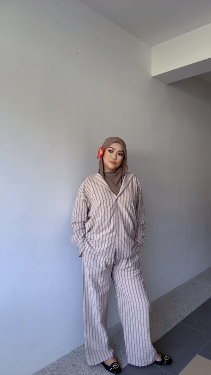 MILLY STRIPE PANTS SET_1