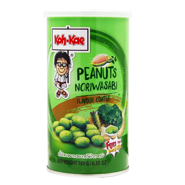 Koh Kae Nori Wasabi Flavour Coated Peanut 180g x 5cans_0