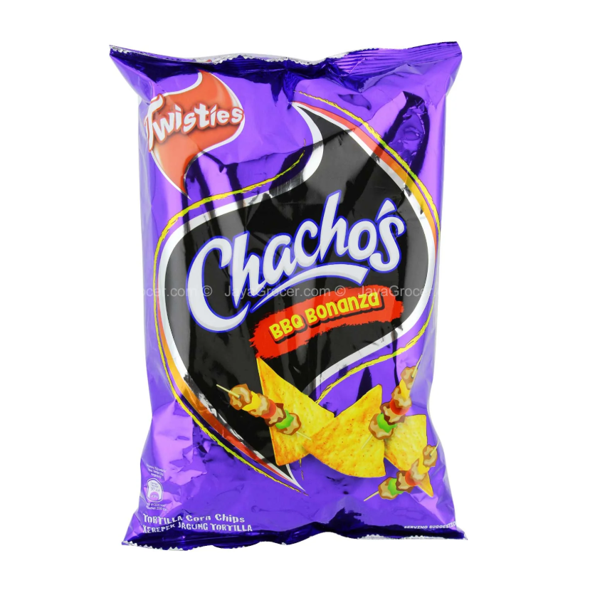 Chachos Tortilla Corn Chips BBQ Bonanza Flavour 160g _0