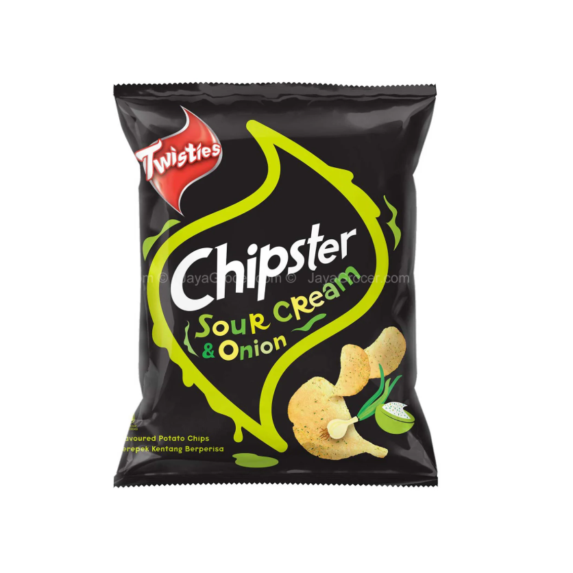 Chipster Potato Chips Sour Cream and Onion 60g _0