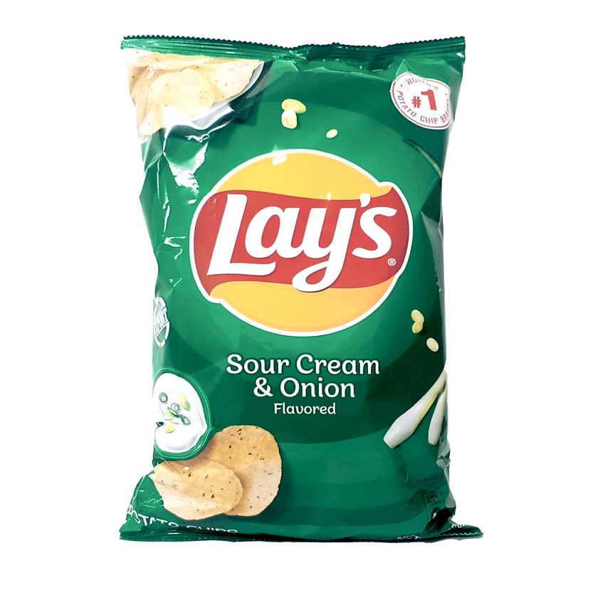 Lays Sour Cream and Onion Potato Chips 170g _0