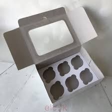 356 CUP CAKE BOX 6 HOLES -CCB6 _0