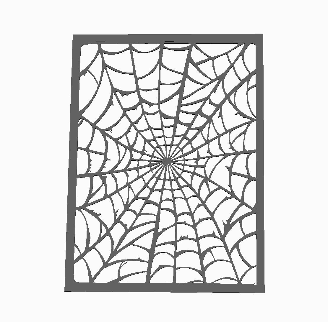 Spider Web Stencil  Cookie Cutter  _0