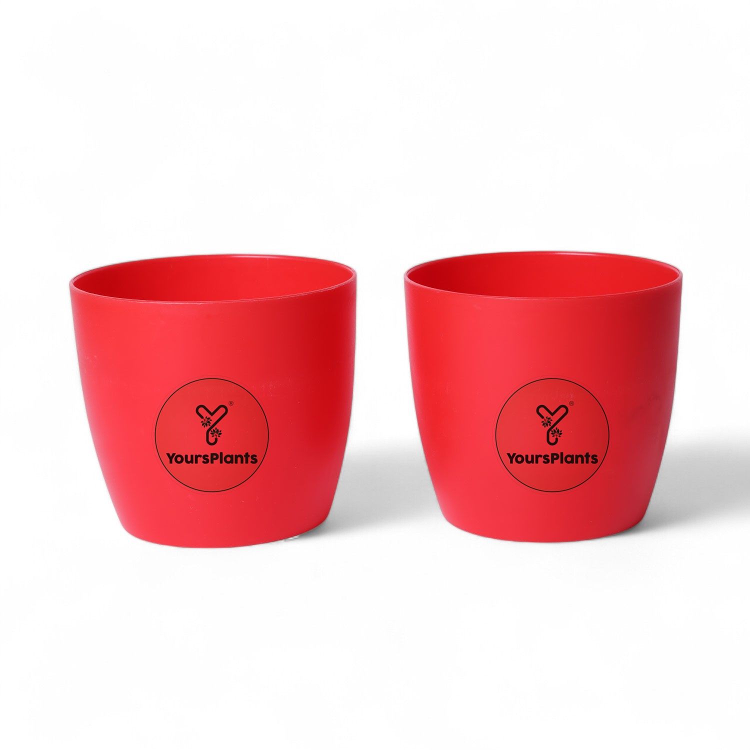 Round 1110 Planter-Fits 4''Grower Pot {Free Organic Pot Mix} Pack of 2 | Red_6