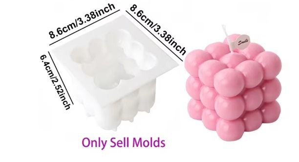 Molde de burbujas cuadrado para velas_3