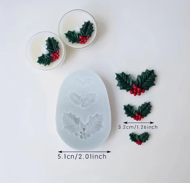 Molde Hojas de Acebo_5