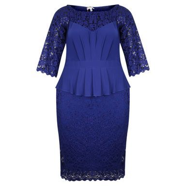 Luceez Lace 3/4 Dress Blue EU55(US 26) _0
