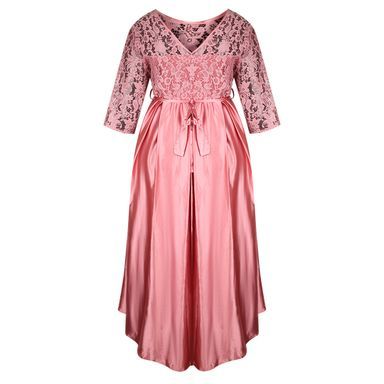 Luceez Hi-Low dress Peach EU62(US 32) _1