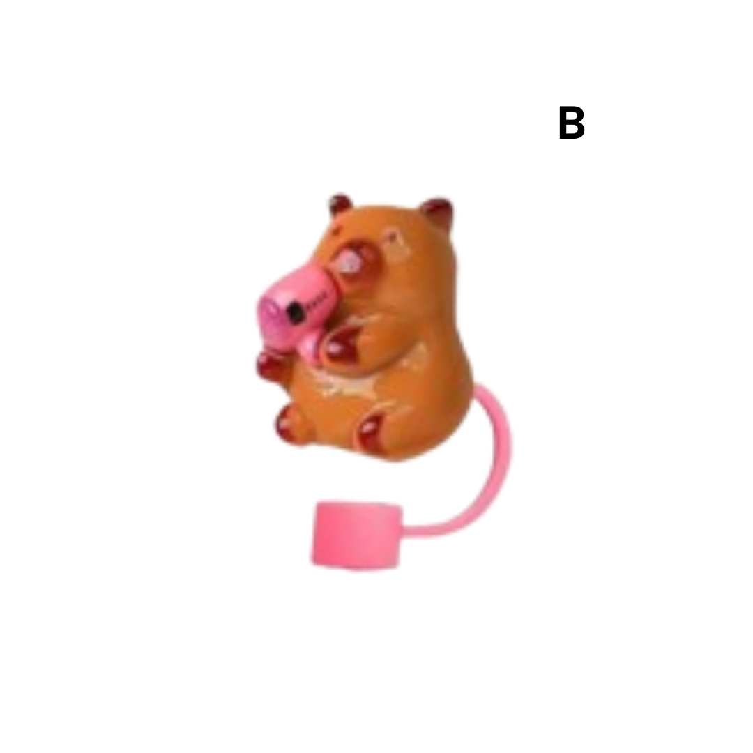 Straw Cover - Resin Capybara_2