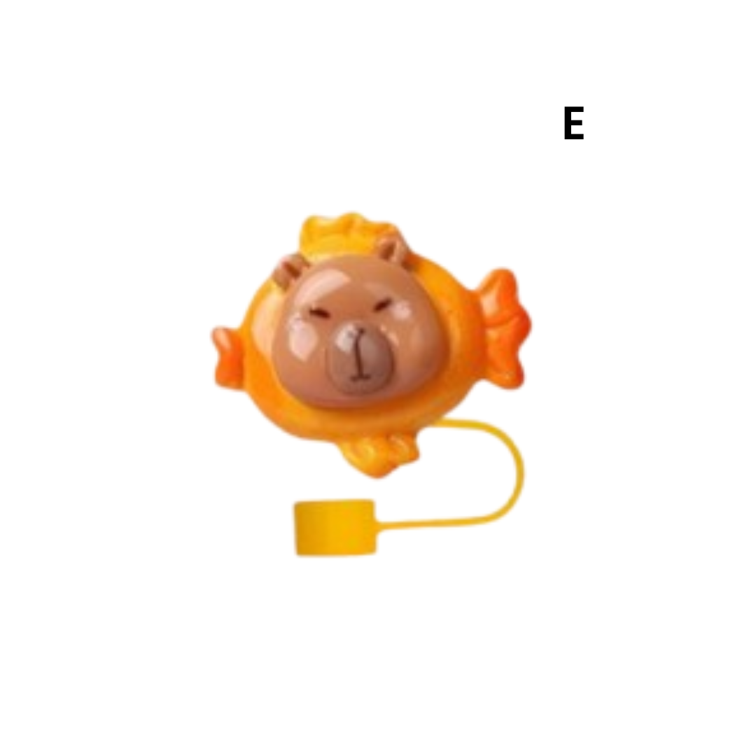 Straw Cover - Resin Capybara_5