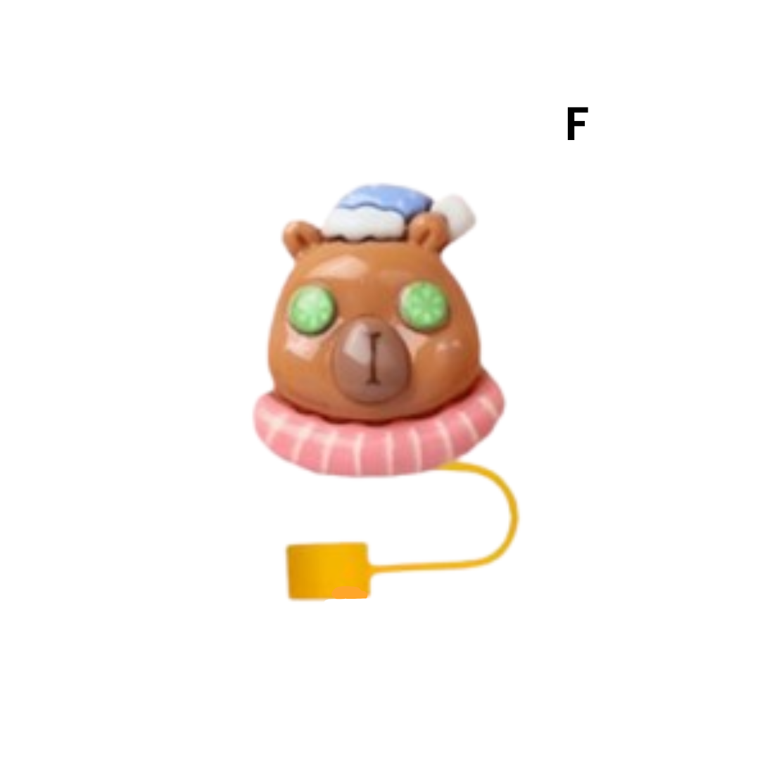 Straw Cover - Resin Capybara_6
