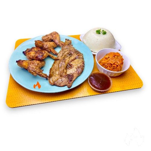 4 Wings + Brisket with Pap & Salad_0