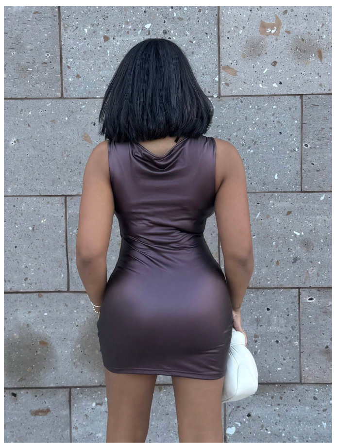 Ruched Sexy Mini Dress_1