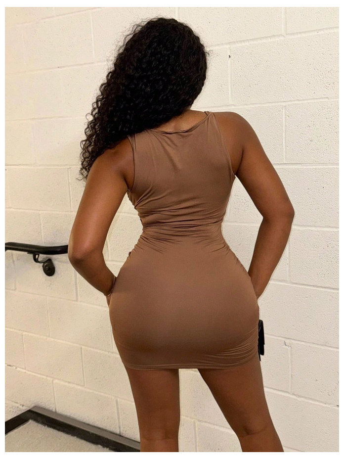 V-Neck Bodycon Mini Dress_1