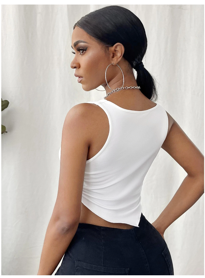 Chiquease Draped Front Tank Top_1