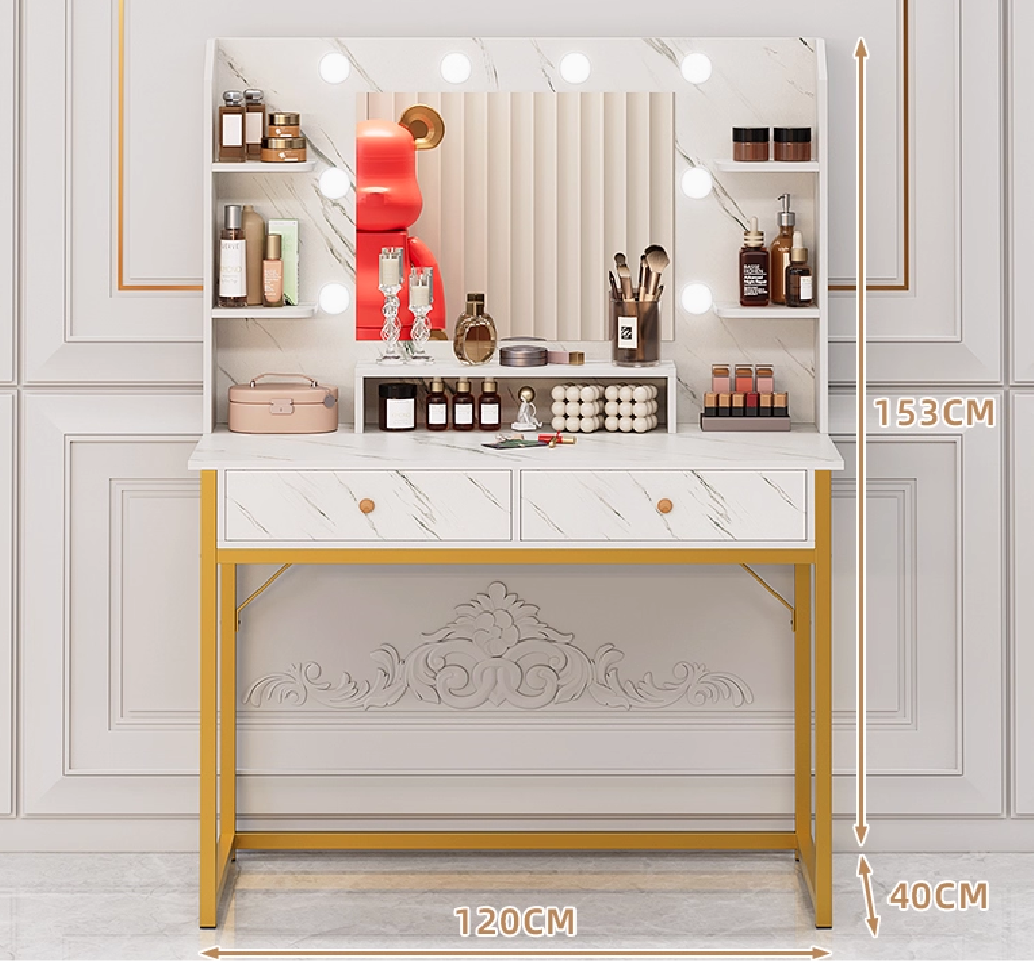 10700104 - 120CM MODERN VANITY TABLE _1