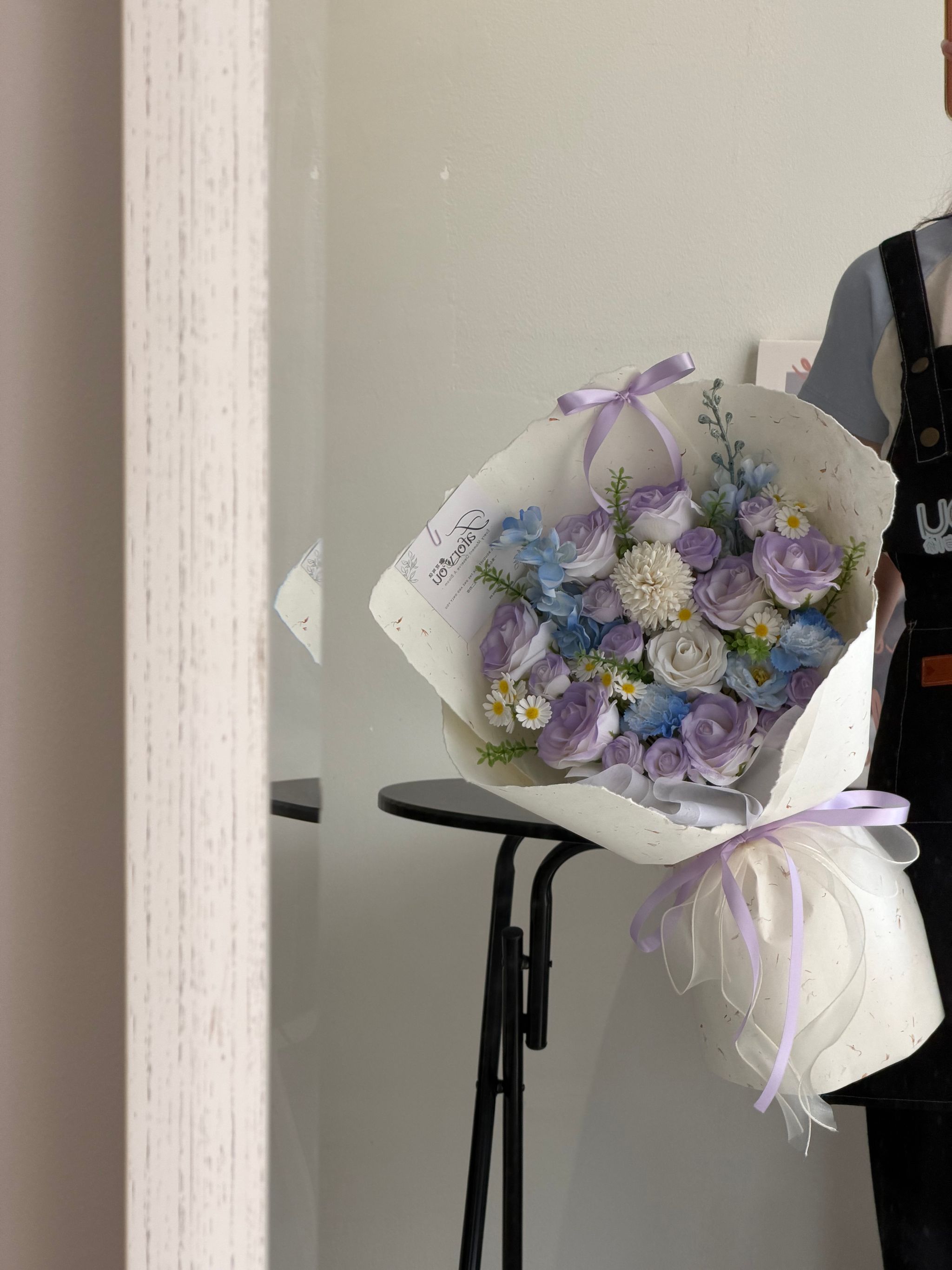 (Pre-Order) Purple Blue Dong Ba Soap Flower Mixed Bouquet  _0