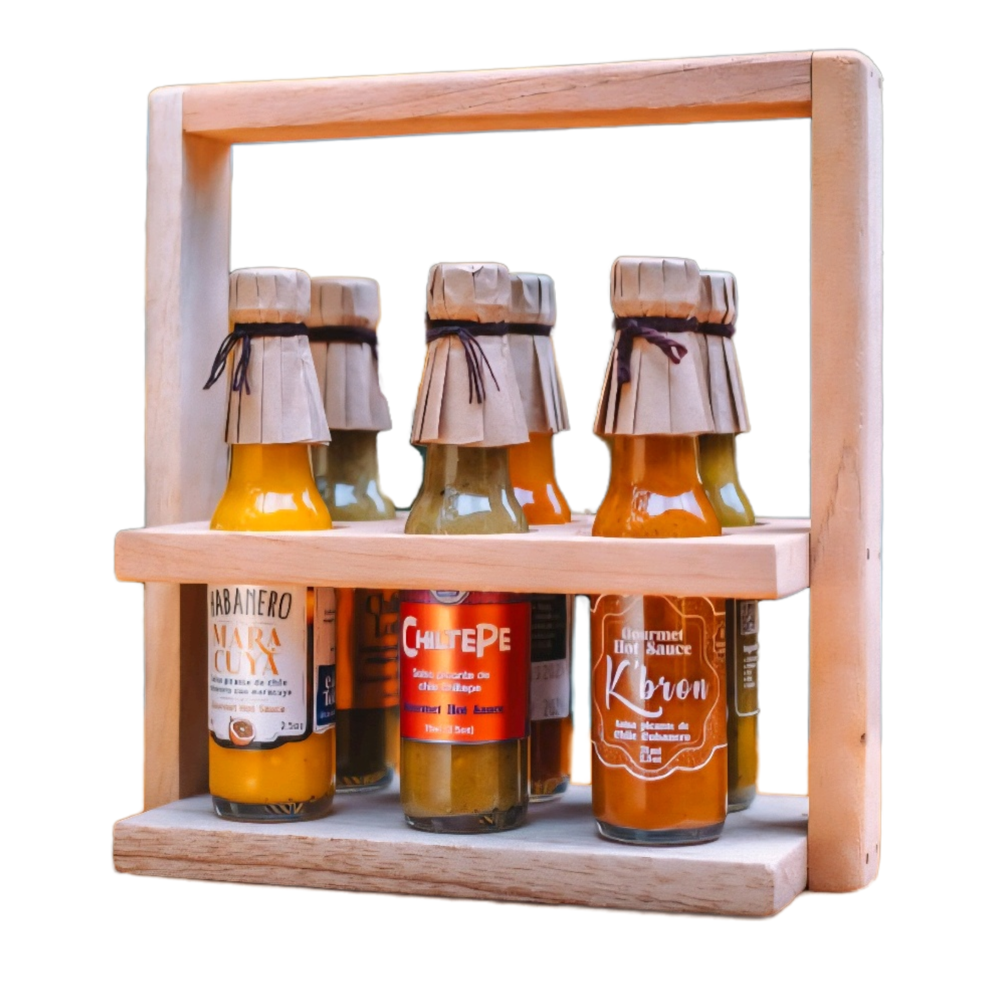6 pack (75 ml) - Caja madera _0