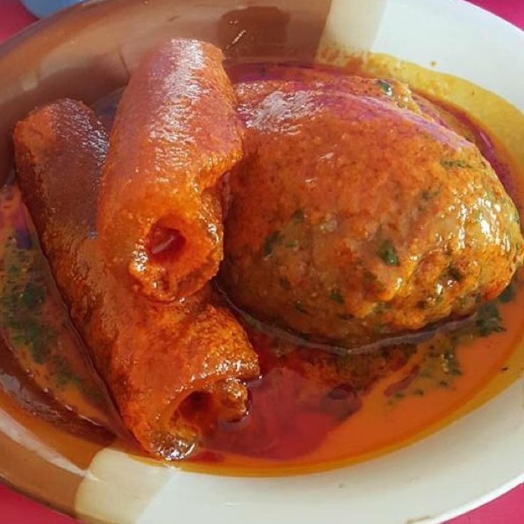Banga soup & Amala_0