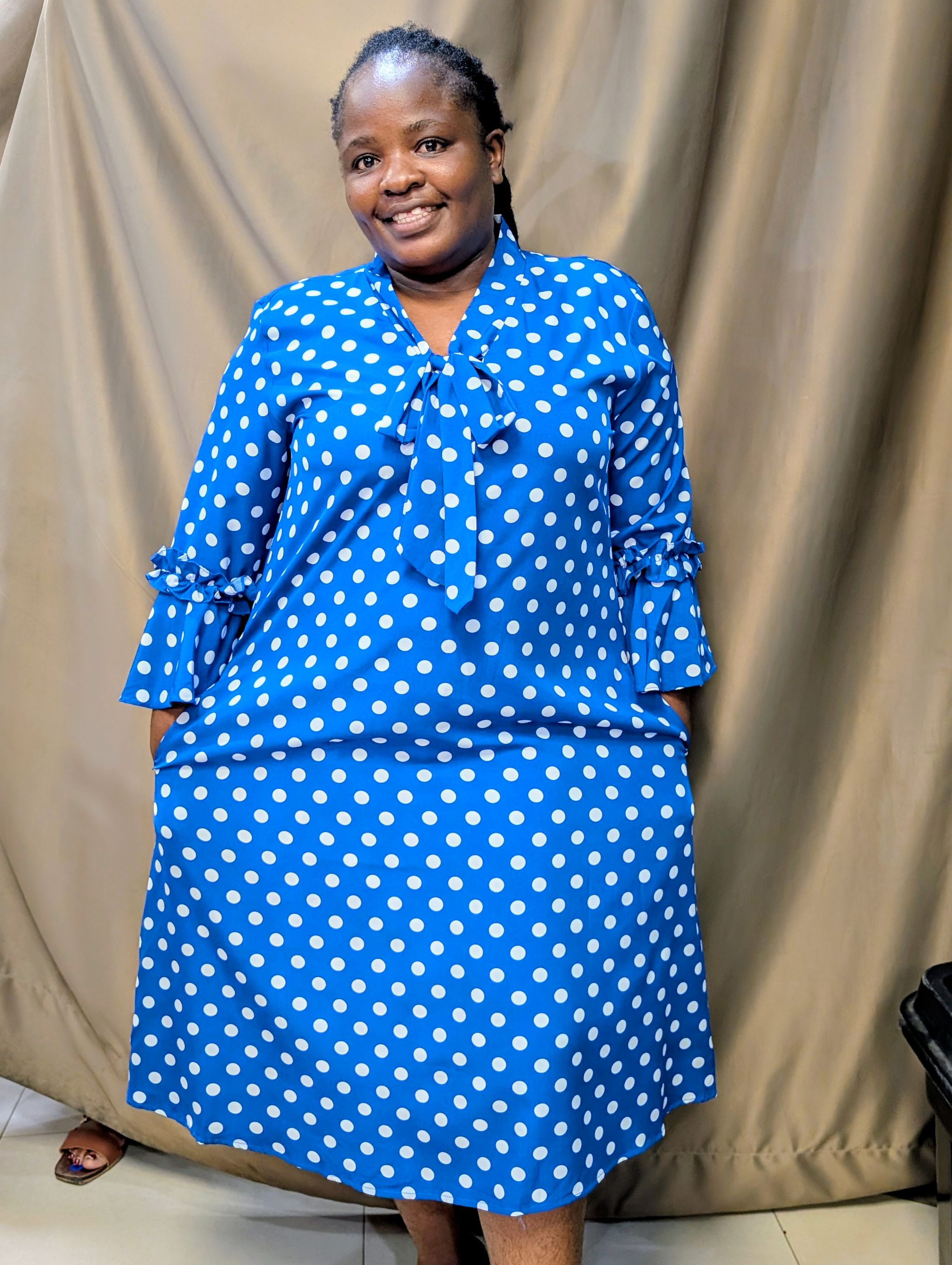 Blue Polka Dress_0