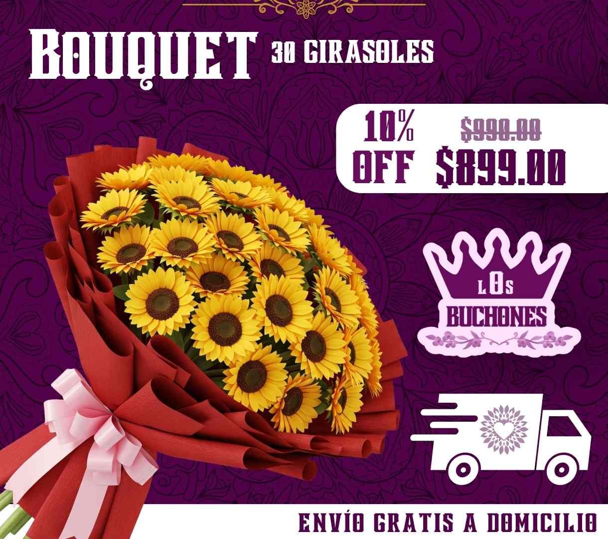 Bouquet 30 Girasoles_0