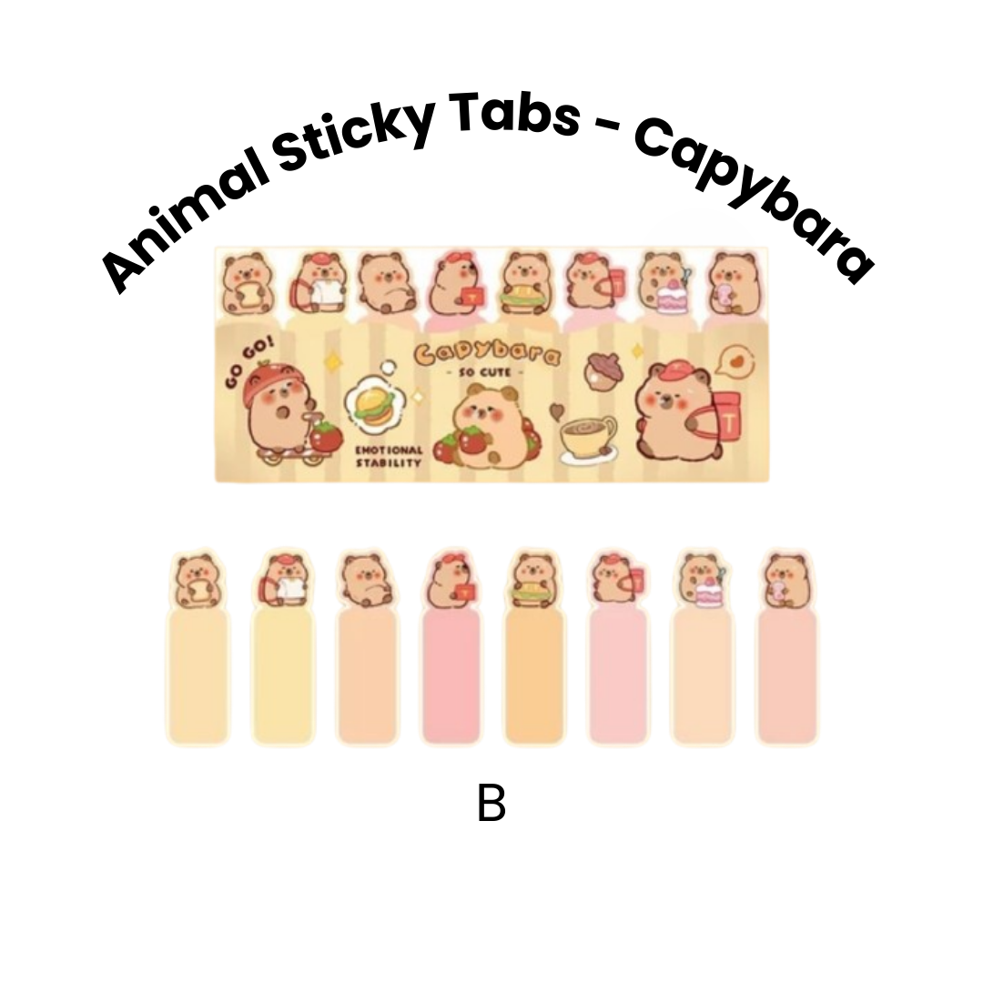 Animal Sticky Tabs - Capybara _3