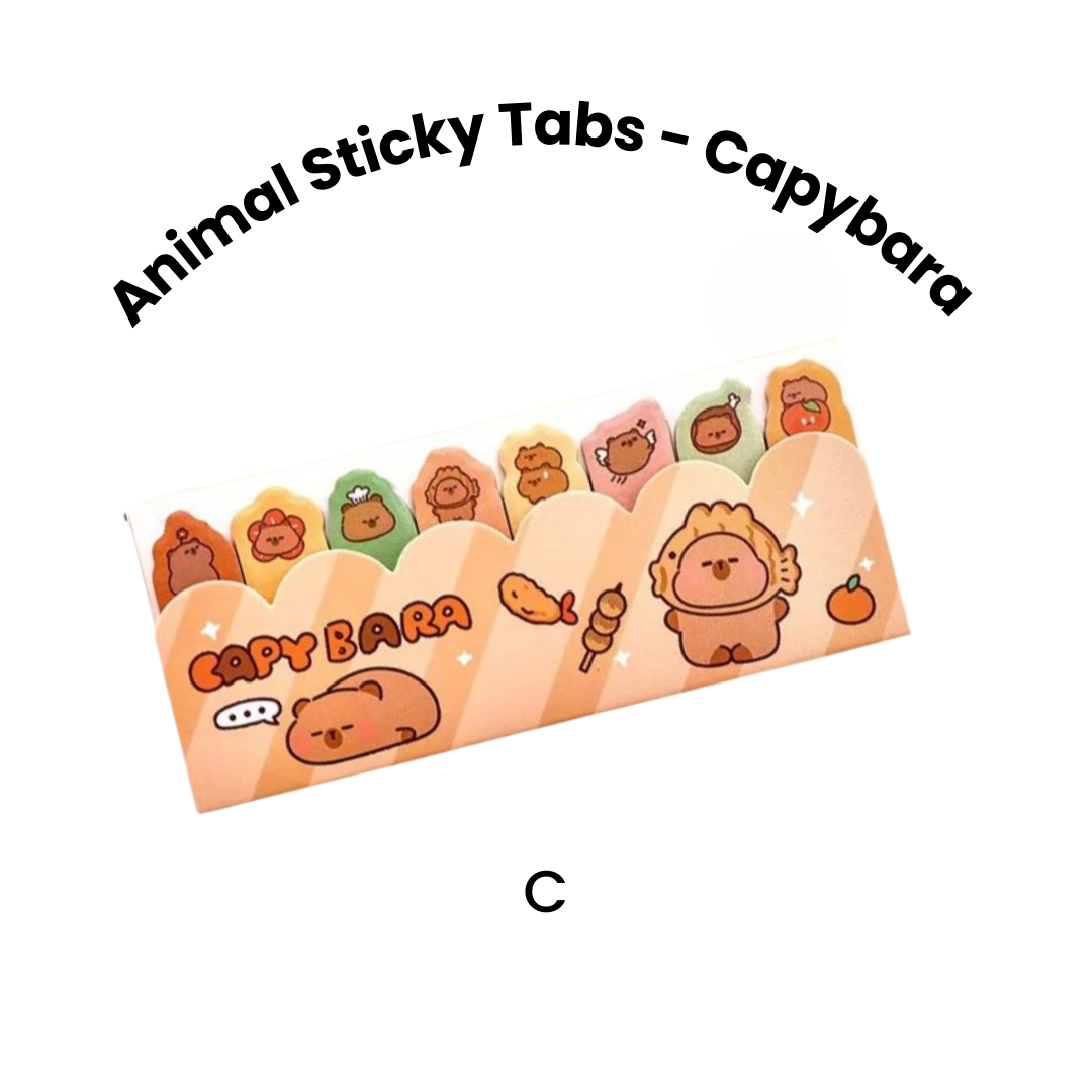 Animal Sticky Tabs - Capybara _4