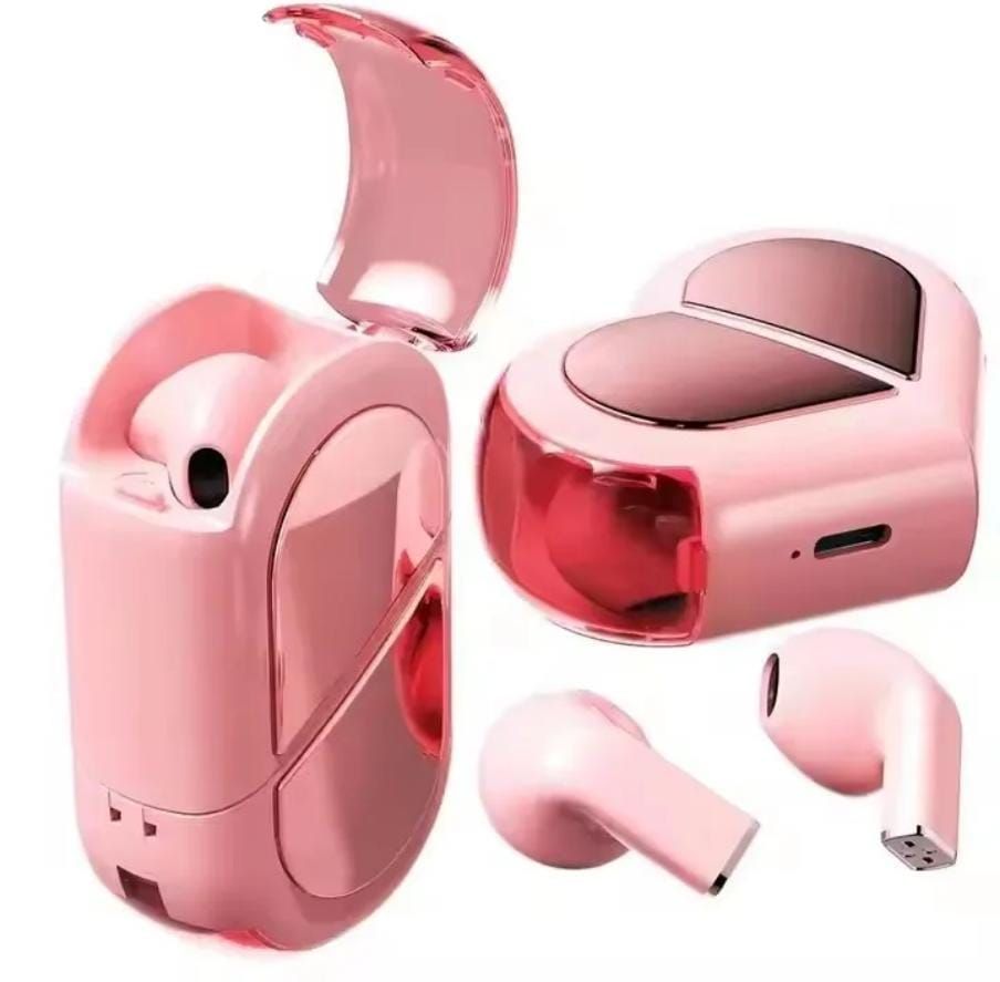 K520 transformable cute heart-shaped Bluetooth waterproof earphones_0