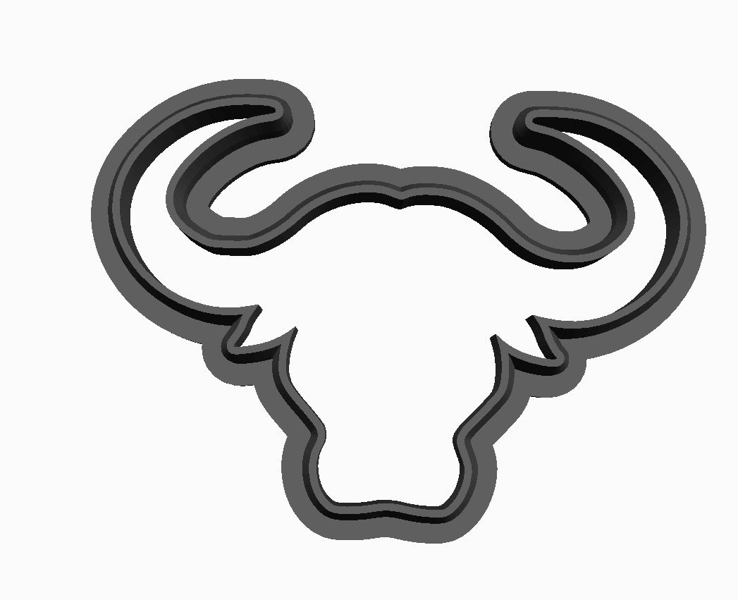 Buffalo Head outline outline Cookie Cutter     _0